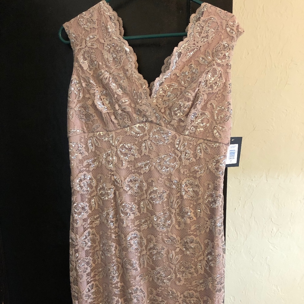 Marina lace cocktail dress